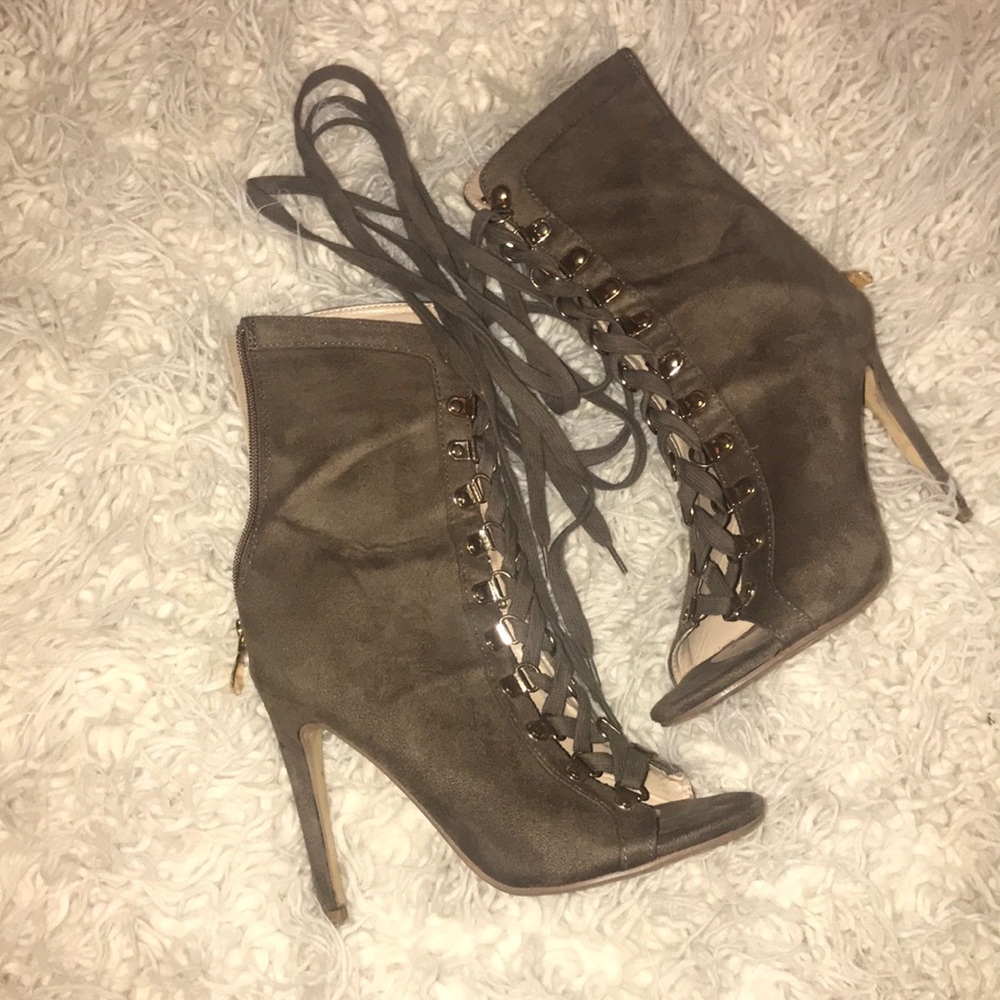 Sexy Heeled Boots - Mauve